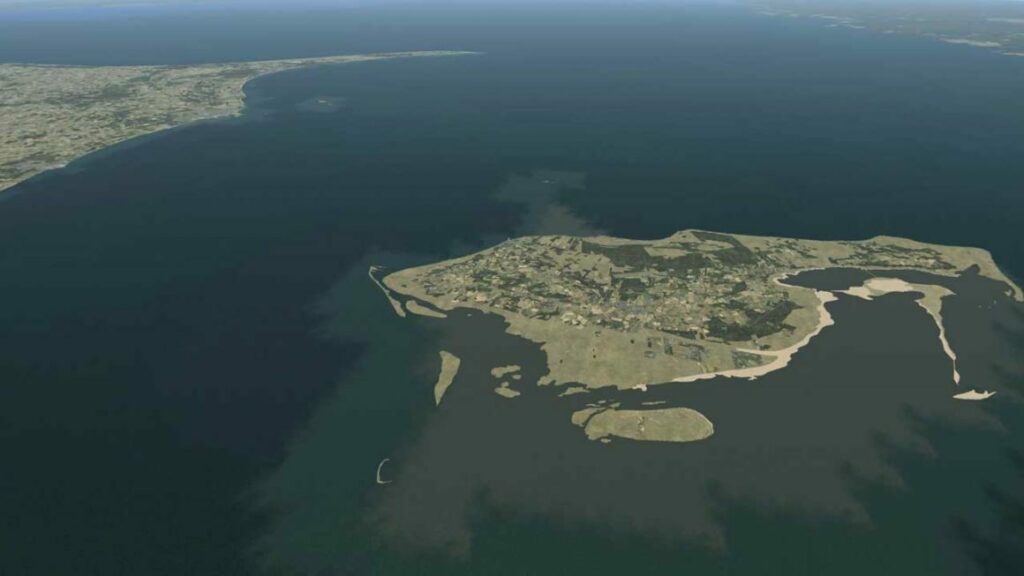 Iværksætter på Læsø Luftfoto af læsø danmarks mindste kommune.